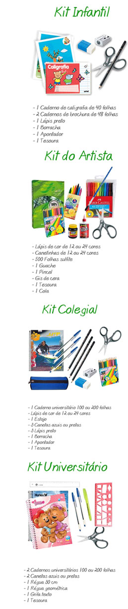 kit escolar